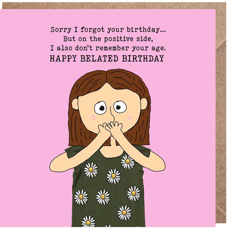 Lucy Loves Life Card - Happy Belated Birthday