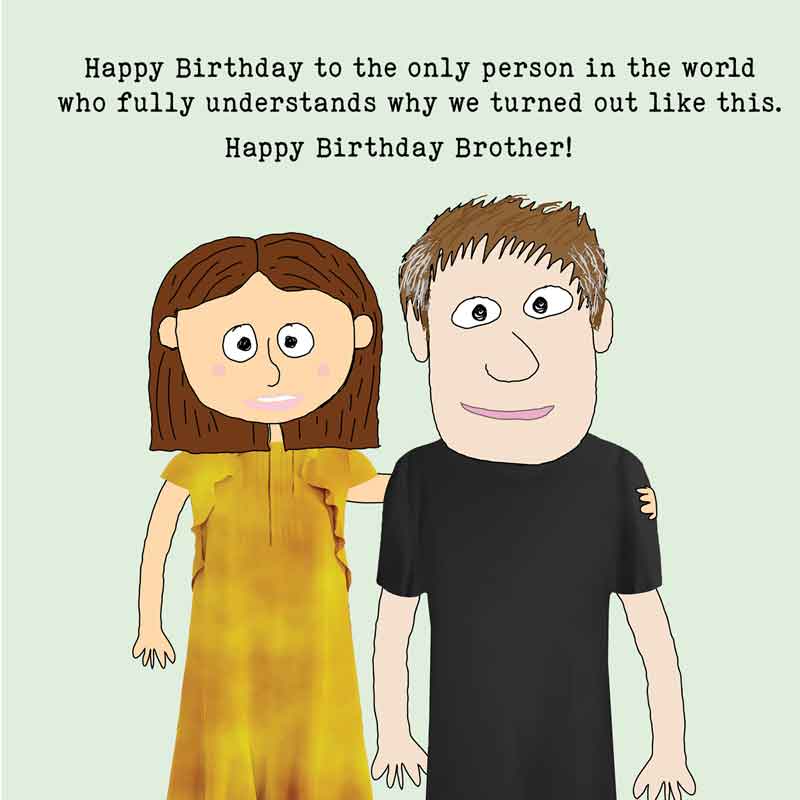 Lucy Loves Life Card - Happy Birthday Brother