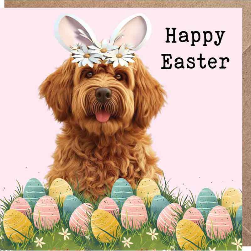 Lucy Loves Life Card - Happy Easter (Cavoodle)