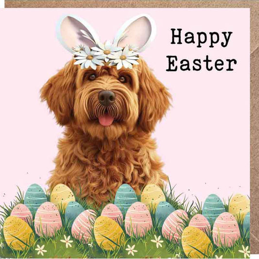 Lucy Loves Life Card - Happy Easter (Cavoodle)