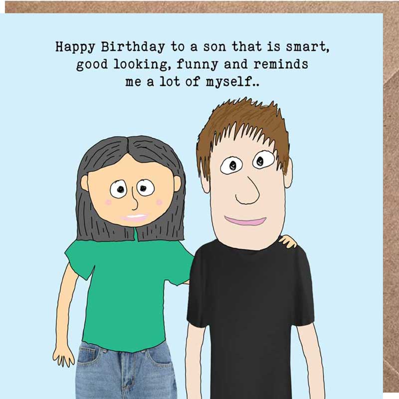 Lucy Loves Life Card - Happy Birthday Son